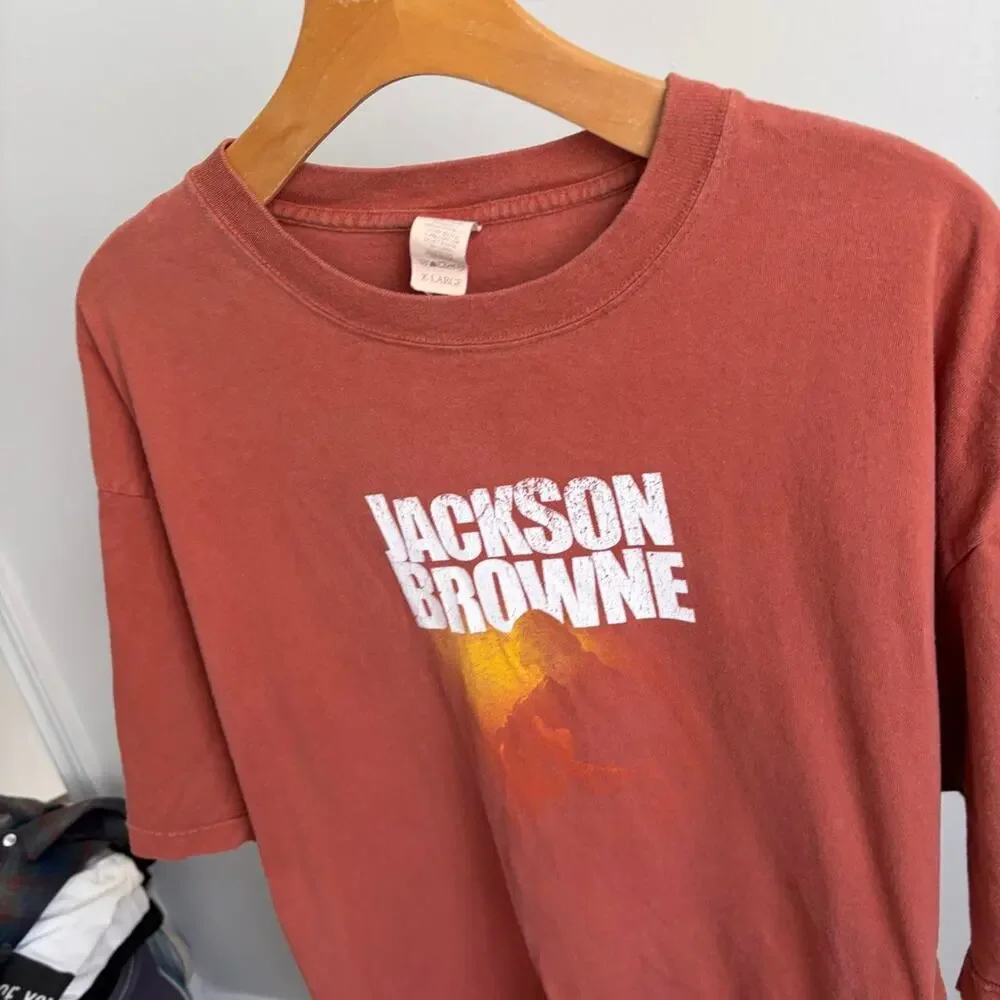 Vintage 2003 Jackson Browne Solo Acoustic Fall Country Music Mens XL USA Tee